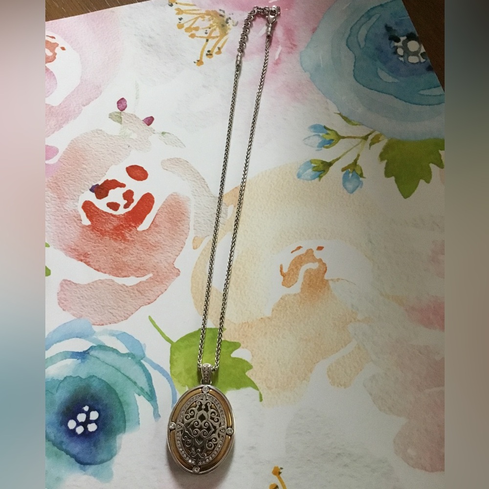 Brighton Reversible Pendant Necklace EUC